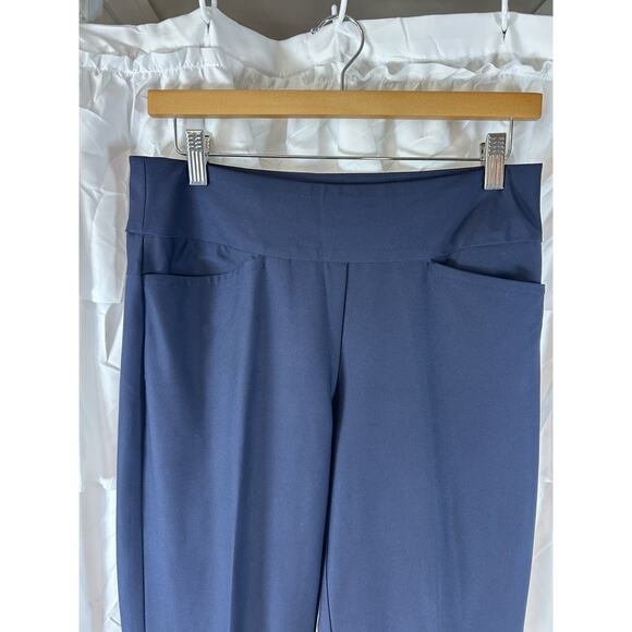 Tail White Label Women's Pull On Ankle Pant Golf Pockets Navy Blue size 6 - Picture 2 of 6